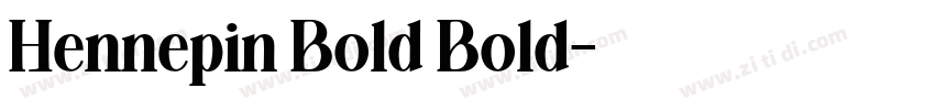 Hennepin Bold Bold字体转换